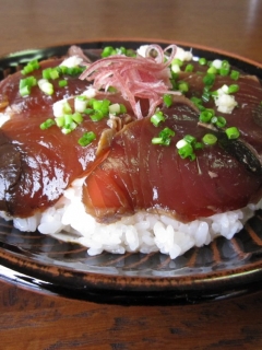 鰹のづけ丼