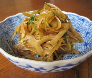 お酢屋のごぼうとセロリのきんぴら